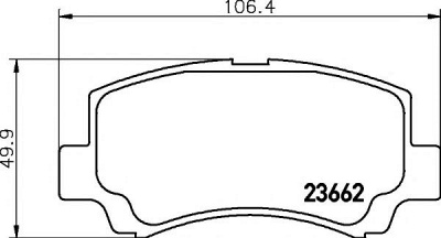 HELLA PAGID 8db355009681 -  Комплект тормозных колодок, дисковый тормоз